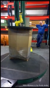 Die Bikes in der Wickelmaschine