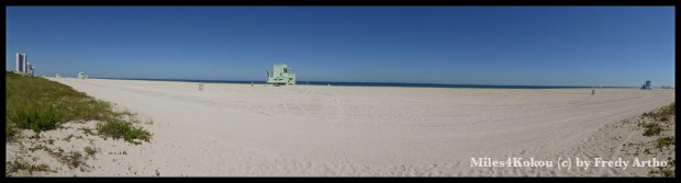 Beachpanorama: Das Schwimmen haben wir  heute noch verschoben, aber das kommt schon bald.