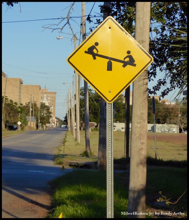 Wir haben in Pensacola noch ein neues Strassenschild kennen gelernt.