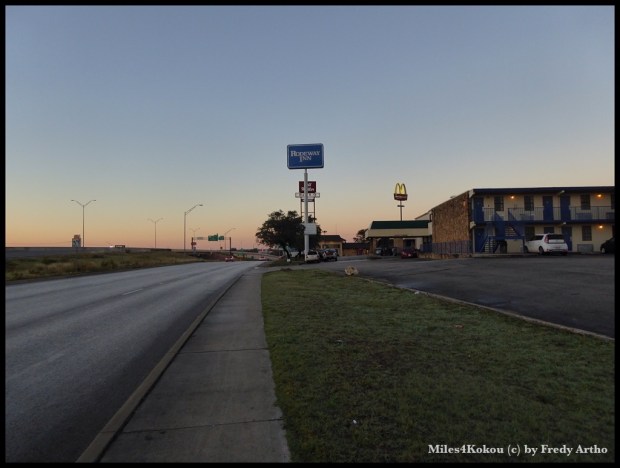 Früher Start auf leeren Strassen.