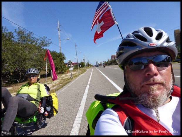 Gute Strasse, genug Platz, Rückenwind. Alles was wir brauchen.