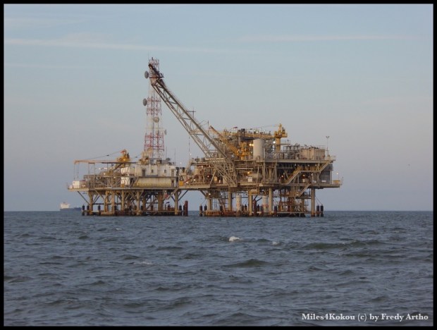 Auf diesen Plattformen in der "Mobile Bay"  wird Erdgas gefördert.