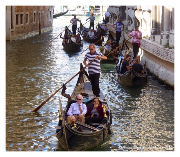 Stau bei den Gondolieri