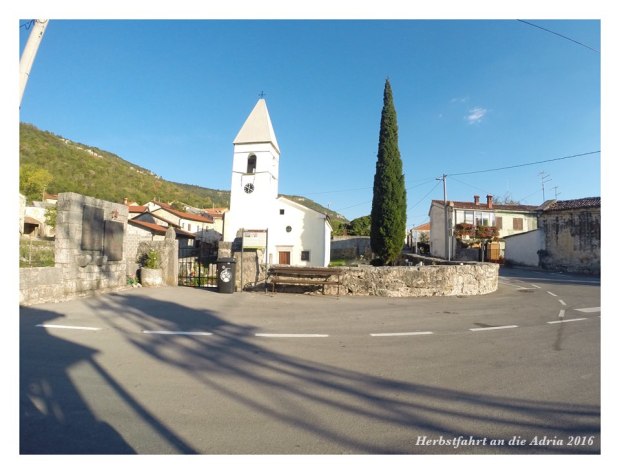 Typisches Dorf im gebirgigen Herzen von Istrien