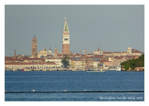 Blick vom Camping nach Venedig. (Ok, mit Zoom fotografiert)